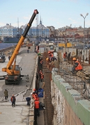Строительство Транспортного узла на правобережном съезде с Литейного моста